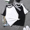 Img 9 - Summer Couple Short Sleeve Loose Undershirt Student Sporty Three Bars T-Shirt