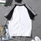 IMG 105 of Summer Couple Short Sleeve Loose Undershirt Student Sporty Three Bars T-Shirt