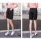 IMG 108 of Summer Korean Colourful High Waist Shorts Women Loose Student Candy Colors Bermuda Shorts