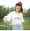 IMG 104 of Korean White Short Sleeve T-Shirt Women Loose insFlare Sleeves Summer All-Matching Tops T-Shirt