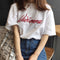 Img 1 - Summer Korea Embroidery Loose Short Sleeve T-Shirt Women All-Matching Half Sleeved Student Tops