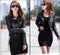 Img 2 - Korean Women PUJacket Short Slim Look Cardigan Bike Jacket H