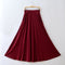 Img 8 - Summer Modal Loose Plus Size Skirt Flare Maxi High Waist Slim Look Pocket A-Line Skirt