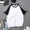 IMG 104 of Summer Couple Short Sleeve Loose Undershirt Student Sporty Three Bars T-Shirt