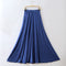 Img 7 - Summer Modal Loose Plus Size Skirt Flare Maxi High Waist Slim Look Pocket A-Line Skirt