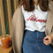 Img 8 - Summer Korea Embroidery Loose Short Sleeve T-Shirt Women All-Matching Half Sleeved Student Tops