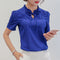 Img 12 - Women Korean Shirt Trendy Slim Look Plus Size Short Sleeve Casual Chiffon Blouse