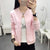 Img 1 - Women Short Korean Baseball Jersey Jacket