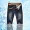 Summer Denim Pants Men Trendy Mid-Length Shorts Korean Young Casual Ripped Shorts