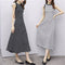 Img 2 - Korean Elegant Slim-Look Striped Dress Women Summer Vintage Minimalist Sleeveless Singlet A-Line