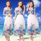 Img 29 - Summer Sleeveless Floral Chiffon Holiday Beach Length Women Dress