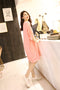 IMG 108 of Summer Plus Size Women Modal Korean Loose Short Sleeve Dress Mid-Length Pyjamas Sleepwear