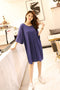 IMG 117 of Summer Plus Size Women Modal Korean Loose Short Sleeve Dress Mid-Length Pyjamas Sleepwear