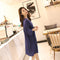 IMG 120 of Summer Plus Size Women Modal Korean Loose Short Sleeve Dress Mid-Length Pyjamas Sleepwear