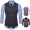 Img 1 - Business Chequered Suits Vest Slim Look Trendy Double-Breasted
