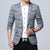 Img 1 - Chequered Suit Slim Look Plaid Blazer Business Plus Size