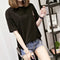 Img 3 - Summer Plus Size Korean Cotton Short Sleeve T-Shirt Women Loose Student Embroidery All-Matching Half Sleeved Tops