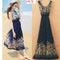 Img 7 - Summer Sleeveless Floral Chiffon Holiday Beach Length Women Dress