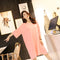 IMG 109 of Summer Plus Size Women Modal Korean Loose Short Sleeve Dress Mid-Length Pyjamas Sleepwear