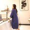 IMG 122 of Summer Plus Size Women Modal Korean Loose Short Sleeve Dress Mid-Length Pyjamas Sleepwear