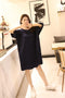 IMG 124 of Summer Plus Size Women Modal Korean Loose Short Sleeve Dress Mid-Length Pyjamas Sleepwear