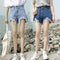 Img 5 - Denim Shorts Women High Waist Korean Loose Student All-Matching Niche Black Burr Hot Pants