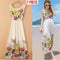 Img 23 - Summer Sleeveless Floral Chiffon Holiday Beach Length Women Dress