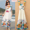 Img 12 - Summer Sleeveless Floral Chiffon Holiday Beach Length Women Dress