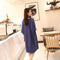 IMG 121 of Summer Plus Size Women Modal Korean Loose Short Sleeve Dress Mid-Length Pyjamas Sleepwear