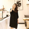 IMG 116 of Summer Plus Size Women Modal Korean Loose Short Sleeve Dress Mid-Length Pyjamas Sleepwear