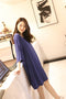 IMG 123 of Summer Plus Size Women Modal Korean Loose Short Sleeve Dress Mid-Length Pyjamas Sleepwear