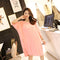 Img 3 - Summer Plus Size Women Modal Korean Loose Short Sleeve Dress Mid-Length Pyjamas