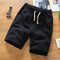 Img 3 - Summer Men Casual Shorts Korean Slim Look Bermuda Trendy Cotton Blend Pants Beach Bermuda Shorts