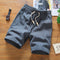 Img 9 - Summer Men Casual Shorts Korean Slim Look Bermuda Trendy Cotton Blend Pants Beach Bermuda Shorts