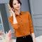 Img 10 - Slim Look Blouse Long Sleeved Korean Uniform Formal Plus Size Shirt Chiffon Blouse