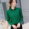 Img 9 - Slim Look Blouse Long Sleeved Korean Uniform Formal Plus Size Shirt Chiffon Blouse