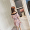 Img 3 - Summer Korean Loose Slim Look Plus Size Short Spliced All-Matching Dress Women Dress