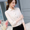 Img 13 - Slim Look Blouse Long Sleeved Korean Uniform Formal Plus Size Shirt Chiffon Blouse