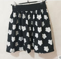 Img 7 - Summer Color Floral High Waist Skirt Plus Size Chiffon Skirt