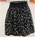 Img 10 - Summer Color Floral High Waist Skirt Plus Size Chiffon Skirt