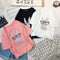 Img 2 - Korean College Printed Loose Women Student Round-Neck Short Sleeve All-Matching Tops Slim-Look T-Shirt