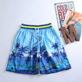 Img 11 - Summer Beach Pants Men Loose Coconut Trees Casual Bermuda Plus Size Quick-Drying Surfing Shorts