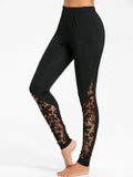 Img 5 - Europe Slimming Breathable Women Lace Spliced Long Pants