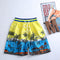 Img 6 - Summer Beach Pants Men Loose Coconut Trees Casual Bermuda Plus Size Quick-Drying Surfing Shorts