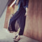 Img 2 - Korean High Waist Chiffon Slim Fit Women Summer Thin Loose Plus Size Slim-Look Casual wide legged Pants