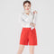 Img 2 - Summer Elderly Women Pants Mid-Length Stretchable Cotton Blend Plus Size High Waist Elastic Cozy Shorts
