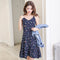 Img 1 - Women Beach Ruffle Collar Floral Cami Dress Fresh Looking Strap Beachwear