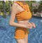 IMG 123 of Korean Swimsuit Trendy Sexy Two Piece Women Bikini Yellow Blue Black White Red Swimwear
