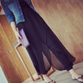 Img 1 - Korean High Waist Chiffon Slim Fit Women Summer Thin Loose Plus Size Slim-Look Casual wide legged Pants