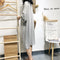 IMG 133 of Summer Plus Size Women Modal Korean Loose Short Sleeve Dress Mid-Length Pyjamas Sleepwear